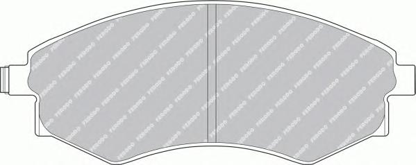 Комплект тормозных колодок, дисковый тормоз FERODO