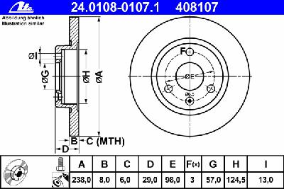 Тормозной диск ATE 24.0108-0107.1