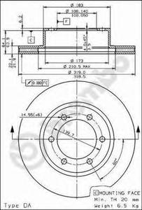 Тормозной диск BREMBO 09.7226.11