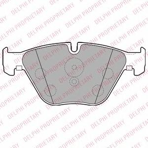 Комплект тормозных колодок, дисковый тормоз DELPHI LP2245