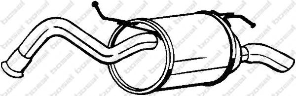 Глушитель выхлопных газов конечный BOSAL