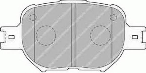 Комплект тормозных колодок, дисковый тормоз FERODO