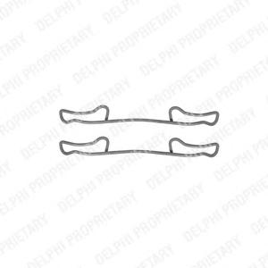 Комплектующие, колодки дискового тормоза DELPHI