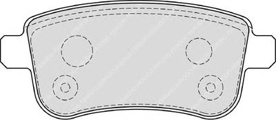 Комплект тормозных колодок, дисковый тормоз FERODO FDB4182