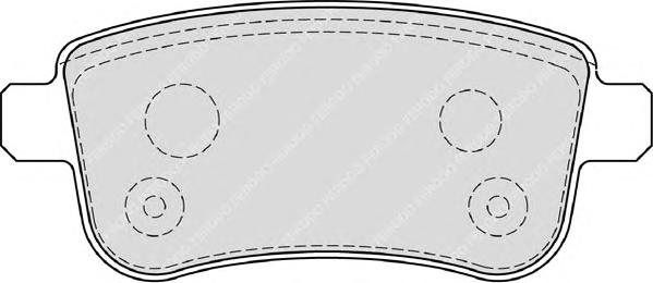 Комплект тормозных колодок, дисковый тормоз FERODO