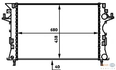 Радиатор охлаждения HELLA 8MK376 716-311