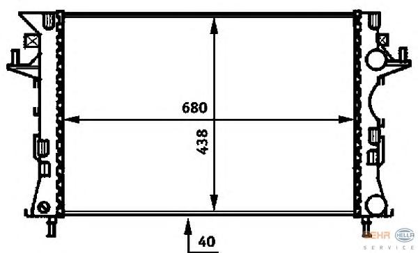 Радиатор охлаждения HELLA