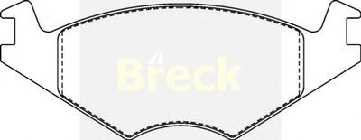 Комплект тормозных колодок, дисковый тормоз BRECK 20889 00 702 00