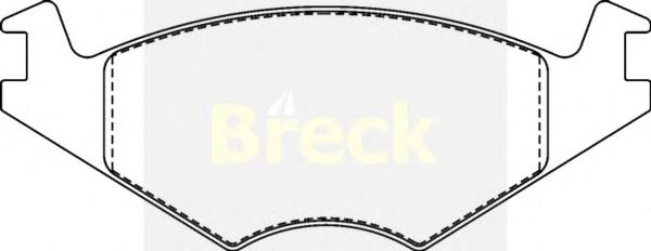 Комплект тормозных колодок, дисковый тормоз BRECK