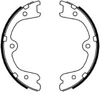 Комплект тормозных колодок, стояночная тормозная система FERODO FSB4054