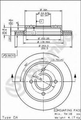 Тормозной диск BREMBO