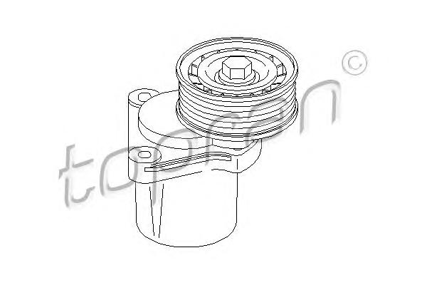 Натяжной ролик, поликлиновой  ремень TOPRAN