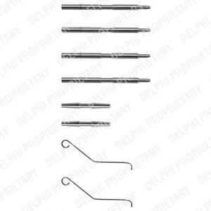 Комплектующие, колодки дискового тормоза DELPHI