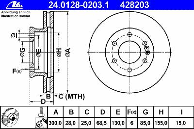 Тормозной диск ATE 24.0128-0203.1