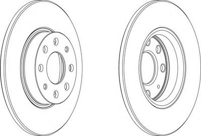 Тормозной диск FERODO DDF1784