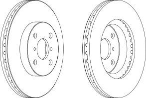 Тормозной диск FERODO DDF1587