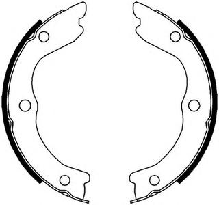 Комплект тормозных колодок, стояночная тормозная система FERODO FSB4004