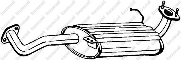 Средний глушитель выхлопных газов BOSAL