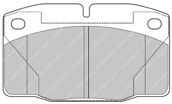 Комплект тормозных колодок, дисковый тормоз FERODO