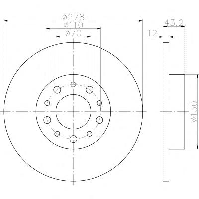Тормозной диск TEXTAR