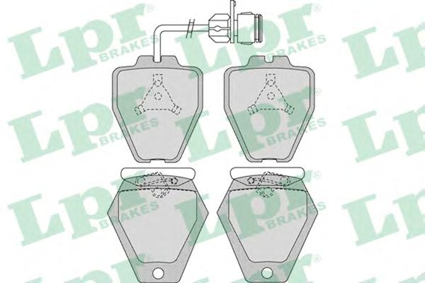 Комплект тормозных колодок, дисковый тормоз LPR
