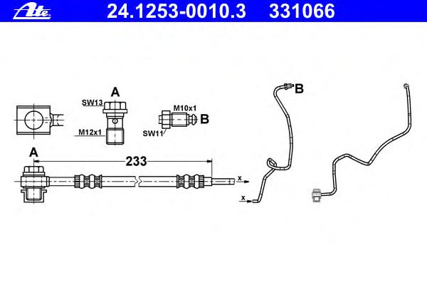 Тормозной шланг ATE