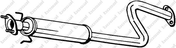 Средний глушитель выхлопных газов BOSAL