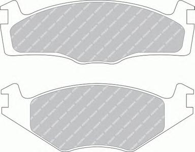 Комплект тормозных колодок, дисковый тормоз FERODO FDB392