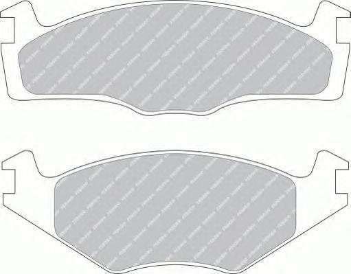 Комплект тормозных колодок, дисковый тормоз FERODO