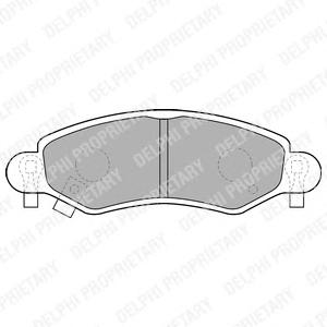 Комплект тормозных колодок, дисковый тормоз DELPHI