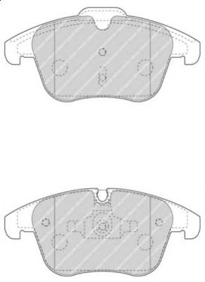 Комплект тормозных колодок, дисковый тормоз FERODO