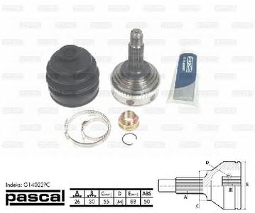 ШРУС PASCAL G14022PC
