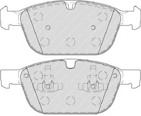 Комплект тормозных колодок, дисковый тормоз FERODO