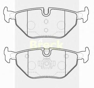 Комплект тормозных колодок, дисковый тормоз BRECK 21934 00 704 00