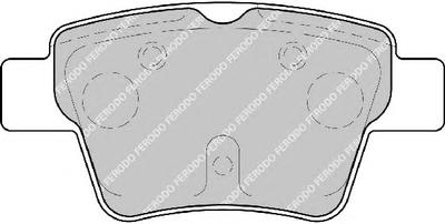 Комплект тормозных колодок, дисковый тормоз FERODO FDB1784