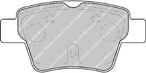 Комплект тормозных колодок, дисковый тормоз FERODO