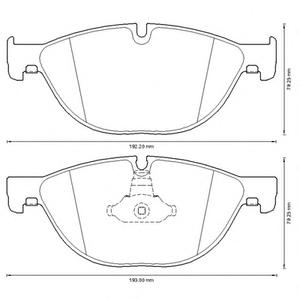 Комплект тормозных колодок, дисковый тормоз JURID 573292JC
