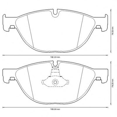 Комплект тормозных колодок, дисковый тормоз JURID
