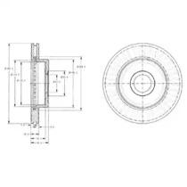 Тормозной диск DELPHI BG3659