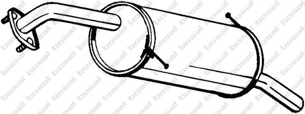 Глушитель выхлопных газов конечный BOSAL