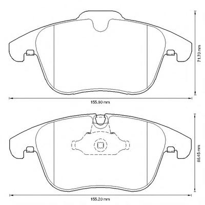 Комплект тормозных колодок, дисковый тормоз JURID
