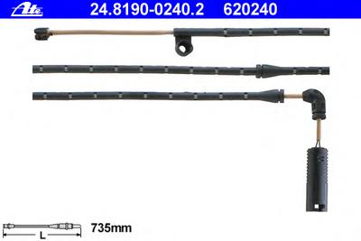 Датчик износа тормозных колодок ATE 24.8190-0240.2