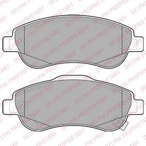 Комплект тормозных колодок, дисковый тормоз DELPHI