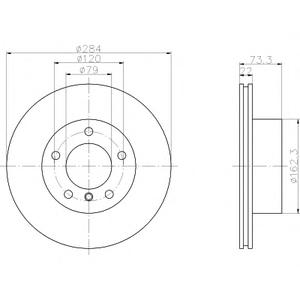 Тормозной диск TEXTAR 98200 2384 0 1