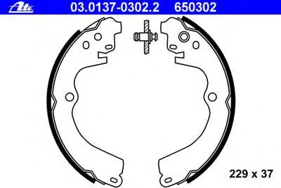 Комплект тормозных колодок ATE 03.0137-0302.2