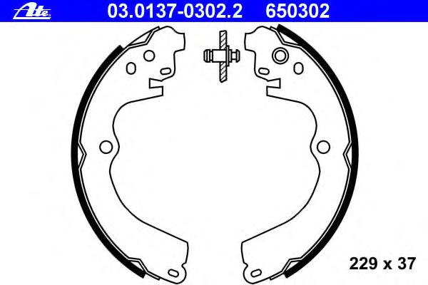 Комплект тормозных колодок ATE