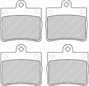 Комплект тормозных колодок, дисковый тормоз FERODO FDB1310