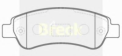 Комплект тормозных колодок, дисковый тормоз BRECK 24465 00 703 00