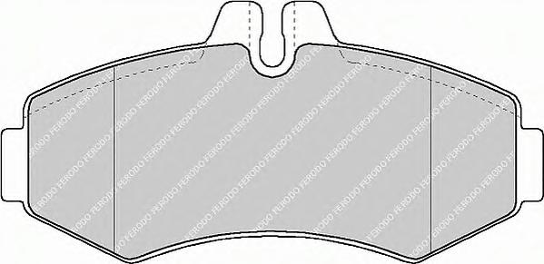Комплект тормозных колодок, дисковый тормоз FERODO