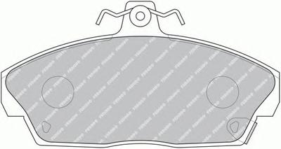 Комплект тормозных колодок, дисковый тормоз FERODO FDB613